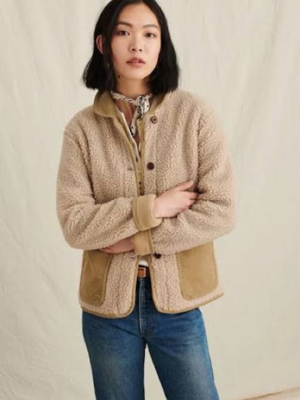 NWOT Alex Mill Sherpa Fleece Jacket